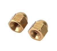 Dadi in ottone ciechi M3-M12 - Set 20pz con cappuccio a testa bombata per fissaggio pneumatici e assali - Kit completo dispositivi fissaggio resistenti per auto e moto