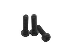 Dadi in plastica Viti a testa cilindrica Phillips in nylon multicolore M2 .5 M3 M4 5mm-30mm 50 pezzi(Black,5MM-M4)