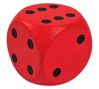 Dadi in schiuma gigante, grandi dadi in schiuma da 5, 9 pollici morbidi rossi gigante a 6 lati impermeabili pelle PU per giocare a board per ottenere i tuoi numeri fortunati, per la classe