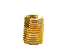 Dadi inseribili autofilettanti con intaglio in met Inserto filettato in metallo M2-M20 Boccola for vite autofilettante for riparazione filettatura tipo scanalato(Carbon Steel,M8x12x15(2Pcs))