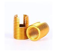 Dadi inseribili autofilettanti con intaglio in met Inserto for riparazione filettata in acciaio inossidabile/al carbonio Dado filettato autofilettante scanalato(Zinc Plated,M16xM20x22 (2pcs))