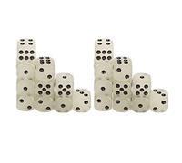 Dadi luminosi 20 pezzi Set di dadi luminosi in plastica a 6 facce con punti neri per giochi da tavolo Giochi da tavolo Night Club KTV Entertainment