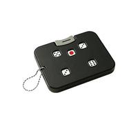 Dadi meccanici a pressione | Rullo di dadi a pressione silenziosa con una mano | Giocattolo fidget EDC, per alleviare l'ansia, formato tascabile in ABS per giochi da tavolo (nero, 1 pezzo)