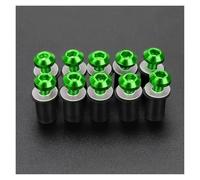 Dadi parabrezza Kit Bulloni Parabrezza Da 5 Mm 10 Pezzi M5 Vite Per Suzuki Per Burgman 400 650 125 200 AN125 AN250 AN400 AN650 AN 650 1998-2024 Kit viti moto(VERDE)