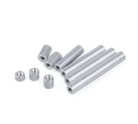 Dadi per connettori, Supporto di estensione for tubo rotondo da 10 pezzi, asta collegamento a manicotto M5, elemento fissaggio hardware 3, 40, 50 mm for stampante 3D(M5*10mm)