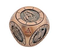 Dadi per Giochi di Ruolo,Set di Dadi Spinner in Metallo con 6 Facce | Portatili per Intrattenimento Competizione Libero Casa e Bar
