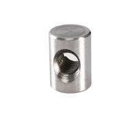 Dadi per mobili, 10 pezzi bulloni a barilotto con perno a croce, raccordi scanalati, dado foro orizzontale for letto o sedia(M5x10)