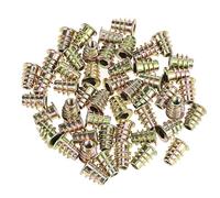 Dadi per mobili con testa parti di fissaggio dadi esagonale in lega di zinco M5 * 13mm da 50 pezzi filettati per inserto in legno
