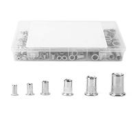 Dadi per rivetti M3 - M10 da 150 pezzi, kit dadi per rivetti in acciaio inossidabile, pezzo di fissaggio in acciaio inossidabile 304 con elevata resistenza e resistenza, forniture