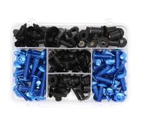 Dadi Per Vite Per Moto Kit Bulloni Per Carenatura Moto Per K&awasaki Z300 Z650 Z750 Z800 Z900 Z1000 M5 M6, Dadi Di Fissaggio Per Parabrezza Viti E Bulloni(BLU)