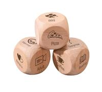 Dadi personalizzati per appuntamenti notturni, regali per la notte, idee per appuntamenti notturni, regalo per coppie, dove/cosa mangiare dadi, regalo di San Valentino (2 pezzi)