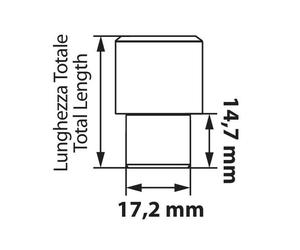 Dadi piatti, kit 4 pz Original J030 Versione standard della gamma McGard BULLONI