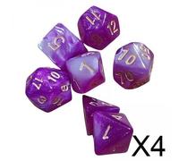 Dadi Poliedrici 4x7x per Divinazione Astrologica, Gioco di Dadi per Feste E Bar,