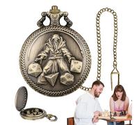 Dadi poliedrici alla rinfusa, Set di dadi Orologio da Tasca, Set di dadi da gioco piccolo 7X, Dadi poliedrici, Dadi in metallo multi-faccia per accessori di gioco di ruolo