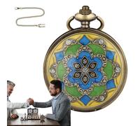 Dadi Poliedrici | Ampia Gamma Di Motivi - Tasti Di Poliedri Metallici In Metallo Adatto Per Il Gioco Di Ruolo | Piccoli Dadi Poliedrici Con Guscio Di Orologio Tascabile Per Il Tavolo Desktop Per La Ca