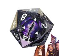 Dadi poliedrici - Dragon Eye Dice | Dadi di formaggio a 20 lati, Set di dadi poliedrici fatti a mano con bordi animati e bellissime inclusioni per l'estetica