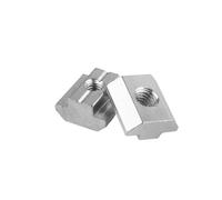 Dadi quadrati, Blocchi a T con guida a T e dado for martello scorrevole M3 M4 M5 M6 M8 5/10/20 pezzi(Silver,30 M5)
