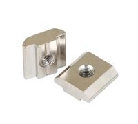 Dadi quadrati, Blocchi a T con guida a T e dado for martello scorrevole M3 M4 M5 M6 M8 5/10/20 pezzi(Nickel,40 M4)