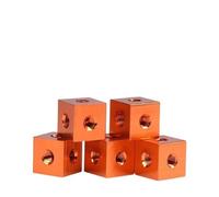 Dadi quadrati, Connettore a blocco di dadi cubici fai da te, vite for alloggiamento stampante 3D M3M4M5M6(Orange,M4 12x12x12)