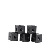 Dadi quadrati, Connettore a blocco di dadi cubici fai da te, vite for alloggiamento stampante 3D M3M4M5M6(Black,M4 12x12x12)