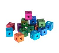 Dadi quadrati, Connettore a blocco di dadi cubici fai da te, vite for alloggiamento stampante 3D M3M4M5M6(Siver,M6x20x20x20)
