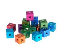 Dadi quadrati, Connettore a blocco fisso a tre lati con dado cubico a vite M3 10x10x6/10mm for stampante 3D fai da te, 5 pezzi(Green,M6(20x20x20))
