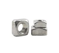 Dadi quadrati, Dadi quadrati filettati, Dado quadrato in acciaio inossidabile, confezione da 5, 10, 20, 30, 40 o 50 pezzi, diverse misure for canali metallici for mobili(M4 40pcs)