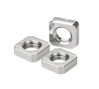 Dadi quadrati in acciaio inossidabile A2 da 5-50 pezzi | Set assortimento di dadi for viti M3 ~ M12 for mobili in legno(M3 (50pcs))
