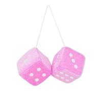 Dadi retrò da appendere per specchietti auto - dadi in peluche multicolore da appendere all'auto, dadi decorativi quadrati retrò per da appendere all'auto