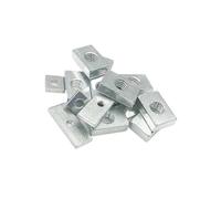 Dadi rettangolari in acciaio inossidabile, Dado rettangolare M3-M8 in acciaio al carbonio zincato argento misure multiple 50/10 pezzi(10pcs,M8x20x14x5)