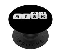 Dadi ricchi di rischio - Imprenditori, Giocatori d'azzardo & Ricchi chi prende il rischio PopSockets PopGrip Adesivo