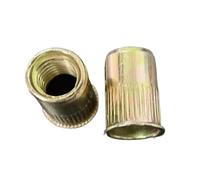 Dadi rivettati da 10-20 pezzi M3 M4 M5 M6 M8 M10 Acciaio inossidabile 304 o acciaio for zinco Dadi rivettati a testa svasata piccola Dado inserto(Steel with zinc,M10 10PCS)