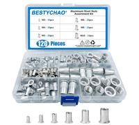 Dadi rivetti, dado rivetto, nutsert, rivnut, kit M3 M4 M5 M6 M8 M10, alluminio