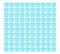Dadi rotondi angolari a sei lati, confezione da 100 cubi acrilici da 12 mm di colori assortiti con puntini numerici, per bambini, set acrilico