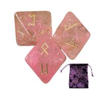 Dadi runici, dadi a 8 lati per l'apprendimento 'astrologia, per adulti, squisiti dadi poliedrici con borsa con coulisse, per giochi da tavolo divinazione