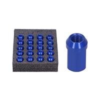 Dadi Ruota Conici Chiusi, Dadi Montaggio Ruote Acciaio Inossidabile, Dado Ruota M12x1.5, 32mm Altezza, 20 Pezzi, Alluminio 7075-T6, per mobili, elettronici, industriali, Auto Sportive e Classiche