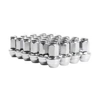 Dadi Ruota per Auto per Chevrolet per Silverado M14x2.0 Dadi Ruota con estremità Chiusa a bulbo Dadi Ruota a ghianda cromati (24 Pezzi cromati) (24 Pezzi cromati)
