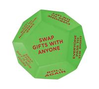 Dadi Scambio | Dadi Party Gruppo Natale PU,12 Facce Diverse, Gioco di Scambio per Riunioni Familiari e Feste per Bambini e Adulti Compleanno Invernale