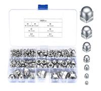 dadi, set, acciaio inox, esagonali, M3-M12, scatola, fissaggio, resistente