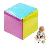 Dadi tascabili quadrati da 3, 9 pollici, cubi in morbida schiuma con tasca trasparente a 6 lati, cubi di apprendimento fai-da-te Educazione Gioco di dadi per l'insegnamento