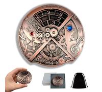 Dadi Unici per Roulette in Metallo - Set di Dadi Meccanici per DND Roller D&D, Steampunk Retrò Spinner D20 All in One - D6, D8, D10, D12 per Dungeons and Dragons TRPG