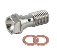 Dadi Viti della Moto 1x Per Linea Freno Singola Parti Generali Banjo Per Bullone M10 X 1.0 M10 X 1.25 Per Passo Tubo Olio Freno Moto Per Linea Freno Doppio Singolo Banjo Per Bullone