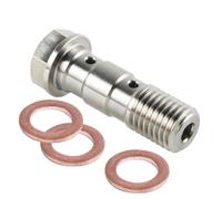 Dadi Viti della Moto 1x Per Linea Freno Singola Parti Generali Banjo Per Bullone M10 X 1.0 M10 X 1.25 Per Passo Tubo Olio Freno Moto Per Linea Freno Doppio Singolo Banjo Per Bullone