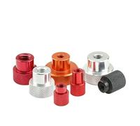 Dadi zigrinati, manopola di serraggio, dado cieco in lega di alluminio M6-M10 con gradino zigrinato(Aluminum Color,M6xD12xH20)