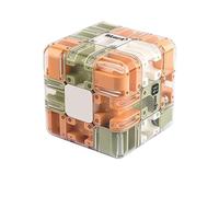 Dado 3D labirinto, grande cubo 3D labirinto, giocattolo di pensiero, cubo magico 3 x 3, design a doppio percorso, puzzle complesso, per adulti, adolescenti, vacanze (A)
