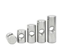 Dado a barilotto, 5 pezzi di perno cilindrico for mobili in legno con dado bloccaggio incorporato(M4x30xM6)