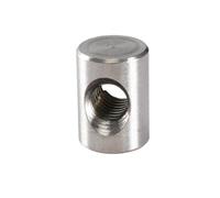 Dado a barilotto con foro trasversale M4 M5 M6 Bulloni in acciaio inossidabile 304 Perno cilindrico Perno for mobili in legno Dado di bloccaggio lungo incorporato(M6x28 (3Pcs))