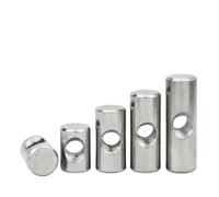 Dado a barilotto, Dado a martello M4 M5 M6 Filettatura singola con foro Perno di posizionamento cilindrico collegamento incorporato 5 pezzi(25mm (5Pcs),D8xM5)