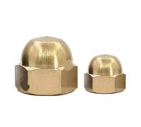 Dado a cappello in ottone massiccio, Dadi a ghianda M3-M12 multicolore, confezione da 2-20 pezzi(Brass,M3 20pcs)