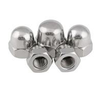 Dado a cappello in ottone massiccio, Dadi esagonali metrici multicolori M3-M24(316 Stainless Steel,M6-5PCS)